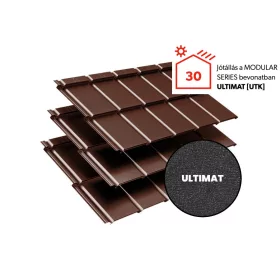   IZI ROOF látszó rögzítésű moduláris cserepeslemez, UTK31 matt (csokibarna) 0,5mm vastag
