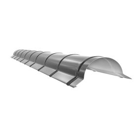   Gerincelem ZET moduláris cserepeslemezhez, Matt csokibarna HC 8017, Hossz: 2.000 mm