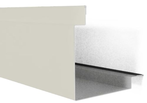 Szendvicspanel saroktakaró elem RAL 9002 fényes (törtfehér), Hossz: 2000 mm