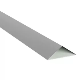   Gerincelem trapézlemezhez, Fényes RAL 9006 (ezüst metál), Hossz: 2000 mm