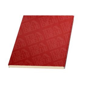   8 cm Fal szendvicspanel, látszó rögzítéssel, RAL 3000 (tűzpiros)