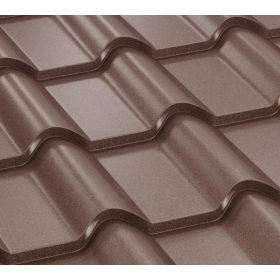   OMEGA RETRO cserepeslemez, TK 31 matt (csokibarna) 0,5mm vastag