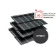 IZI ROOF látszó rögzítésű moduláris cserepeslemez, UTK24 matt (antracit szürke) 0,5mm vastag
