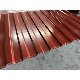   T10 másodosztályú trapézlemez, RAL3009 fényes (bordó) - vtg.: 0,28mm