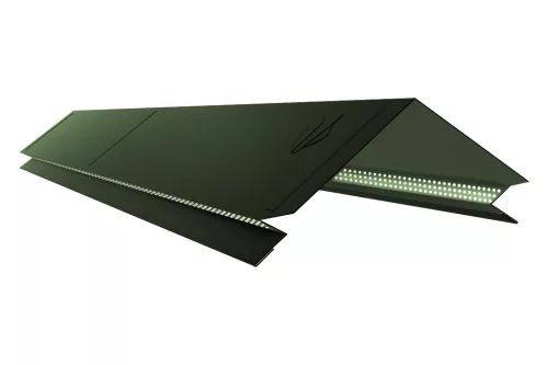 Kiszellőztetett gerincelem Lambda lemezhez UTK11 matt (katonai zöld), Hossz: 1.000 mm
