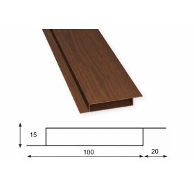 Simetra kerítéselem - Dark oak