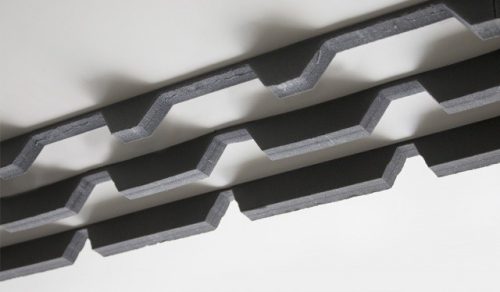 Tömítőprofil T20 trapézlemezhez /komplett/ - 1160 mm széles lemezhez